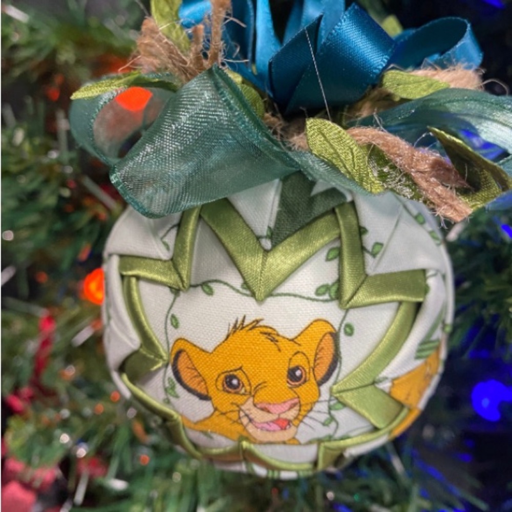 Lion King Quilted Star Ornament